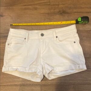 PAIGE white denim shorts 26